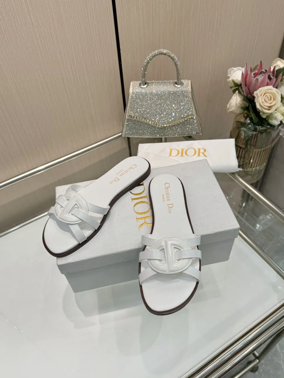 👟👟Ex-factory price 340👟👟 Dior new model, 9 colors available, cowhide fabric, code number 35-42, leather sole +40